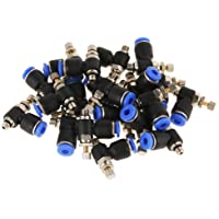 Duokon OD 4 mm Tubo SL4-M5 Regulador del flujo de aire neumático válvula de mariposa control velocidad empalmes agua…